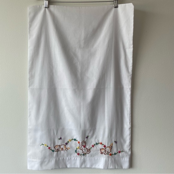 Vintage Dan River Dantrel Embroidered Cat Pillowcases - Picture 3 of 12